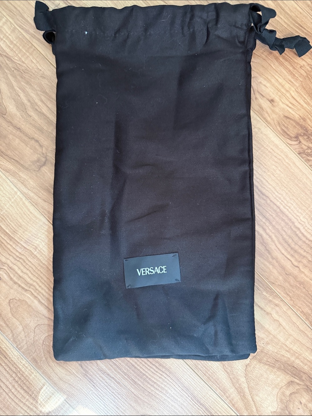Versace Black Drawstring Accessory Pouch